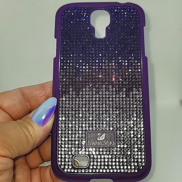 Swarovski Crystal Phone Case Purple - Picture 3 of 10